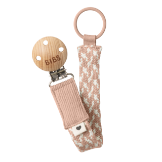 Bibs speenkoord Gevlochten - Blush/Ivory