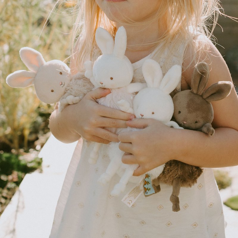 Bunnies By The Bay Roly-Poly knuffel konijn wit