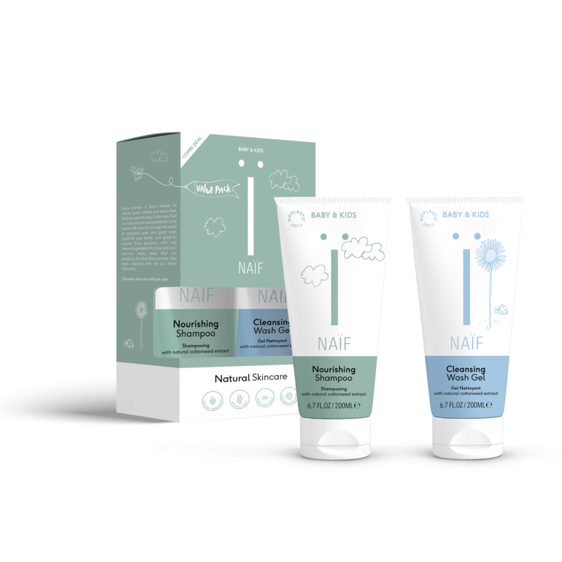 Naïf Pack Shampoo + Wasgel